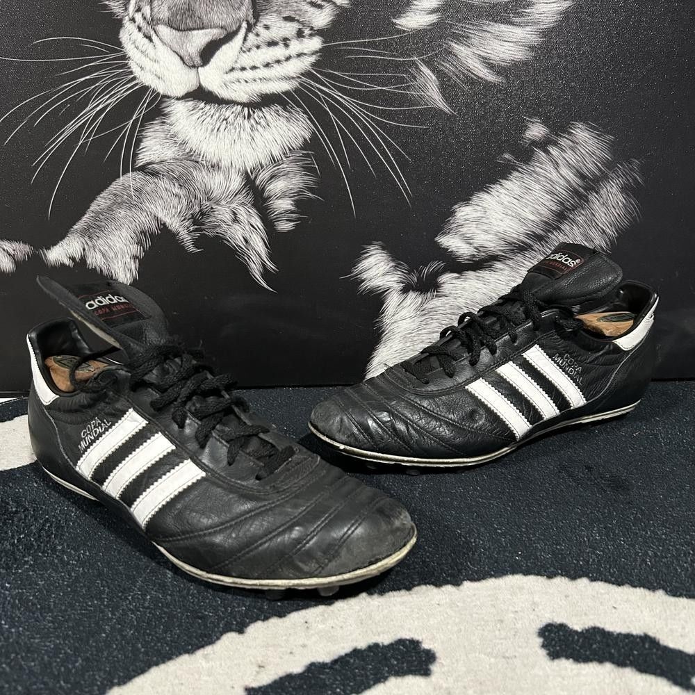 Adidas Copa Mundial 015110 Soccer Cleats Men's 9.5 Black Leather Performance